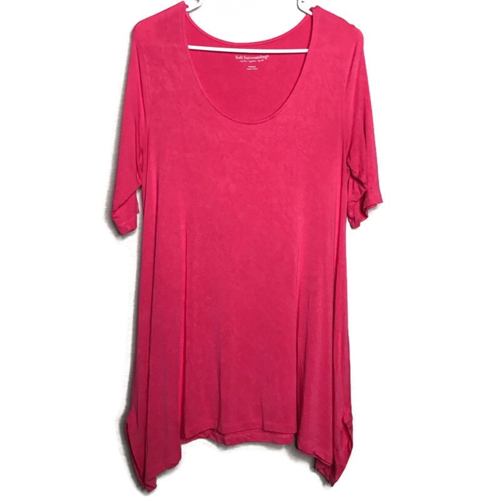 Soft Surroundings  Swing Pink Draped Elbow Sleeves